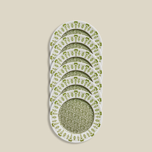 Urna Dinner Plates | Set of 6 | Emerald