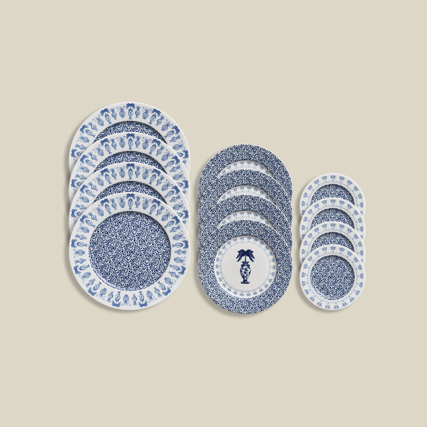 Azure Set of 12 | 4 Dinner, 4 Dessert & 4 Bread Plates