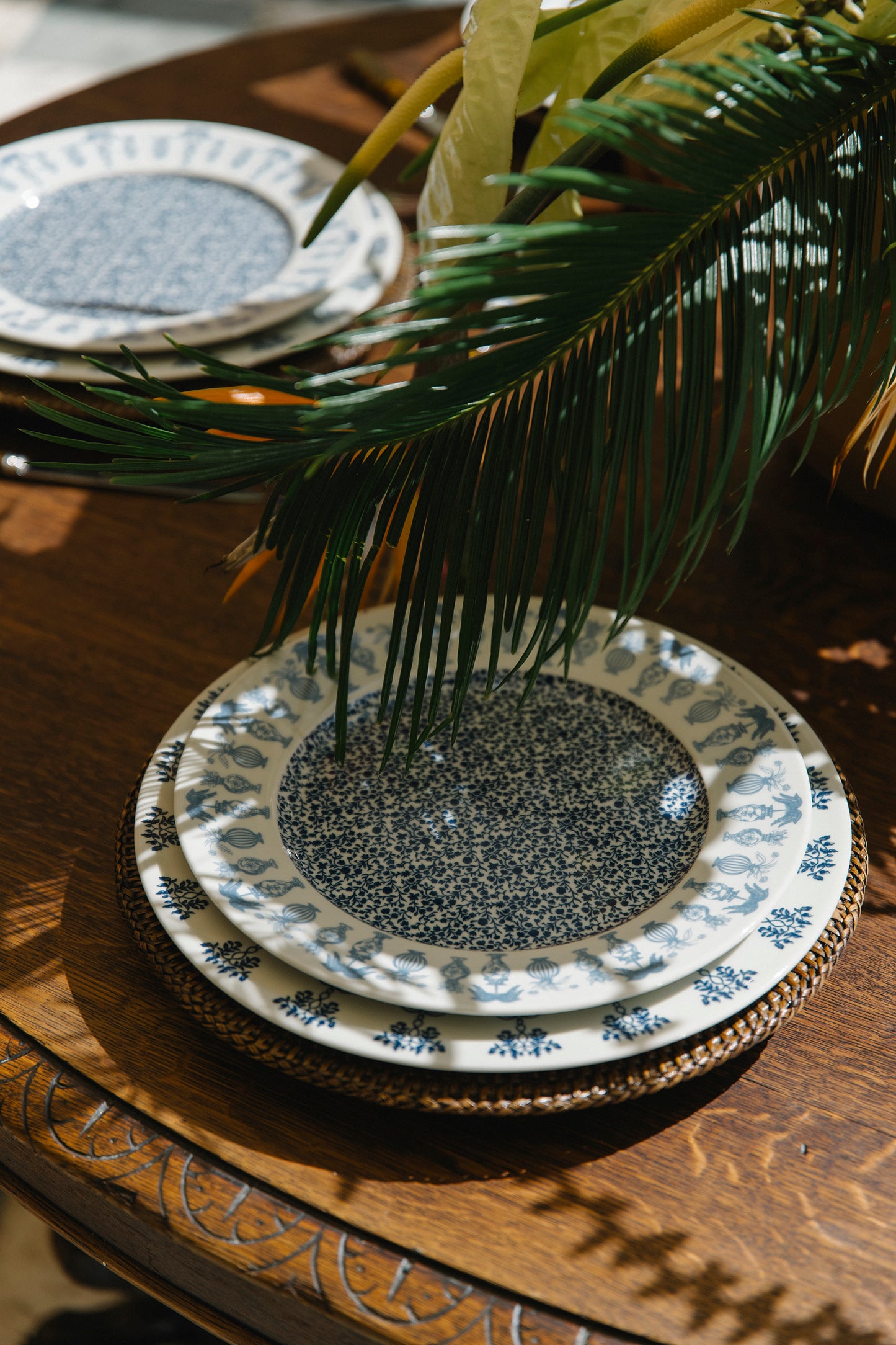 Urna Dinner Plates | Set of 6 | Azure