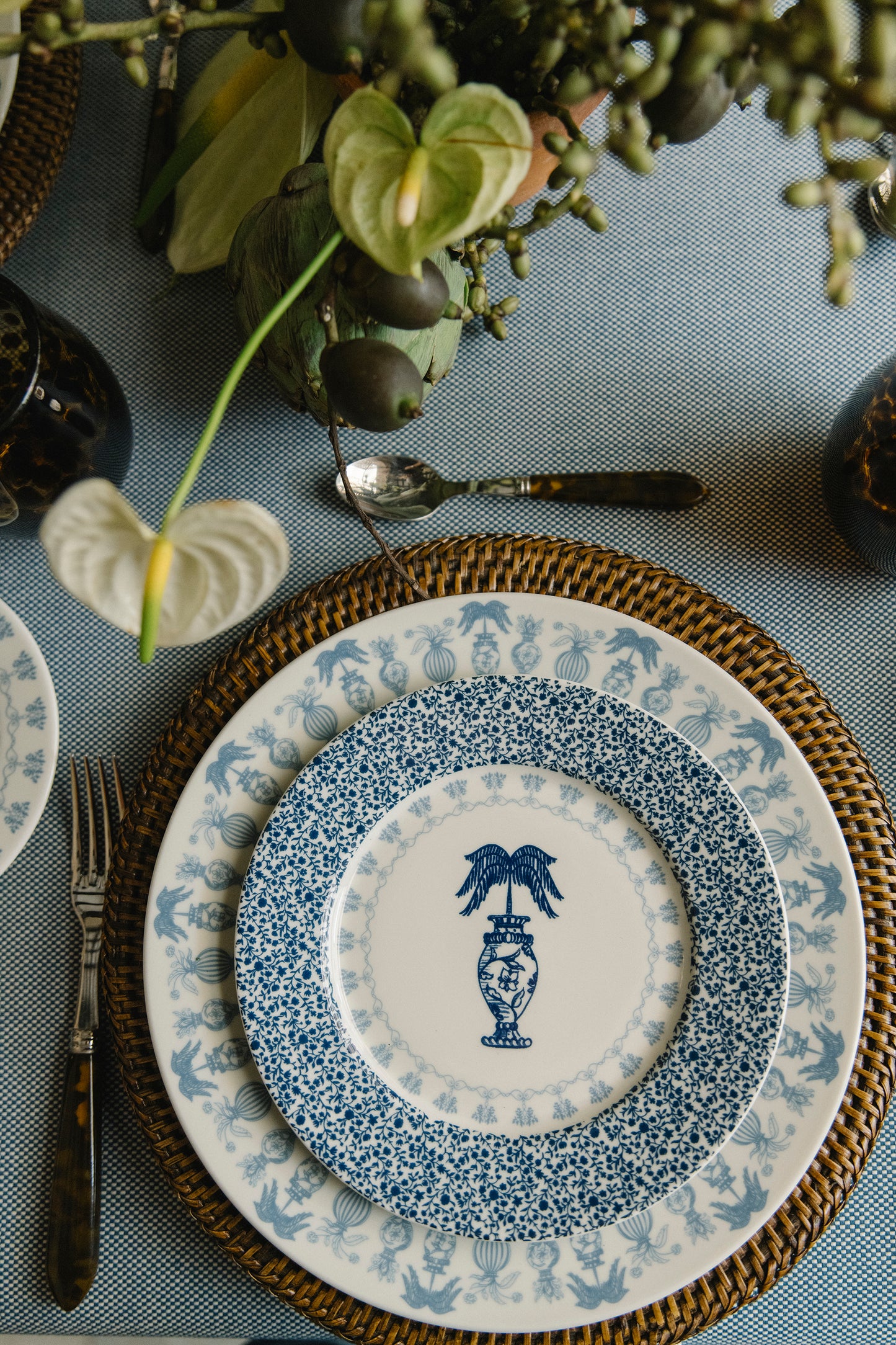 Palma Salad/Dessert Plates | Set of 6 | Azure