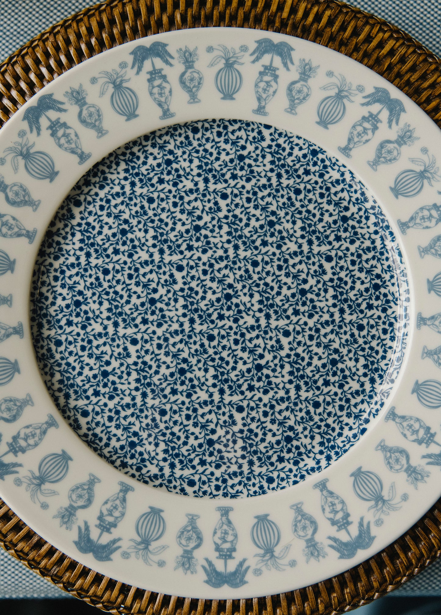 Urna Dinner Plates | Set of 6 | Azure