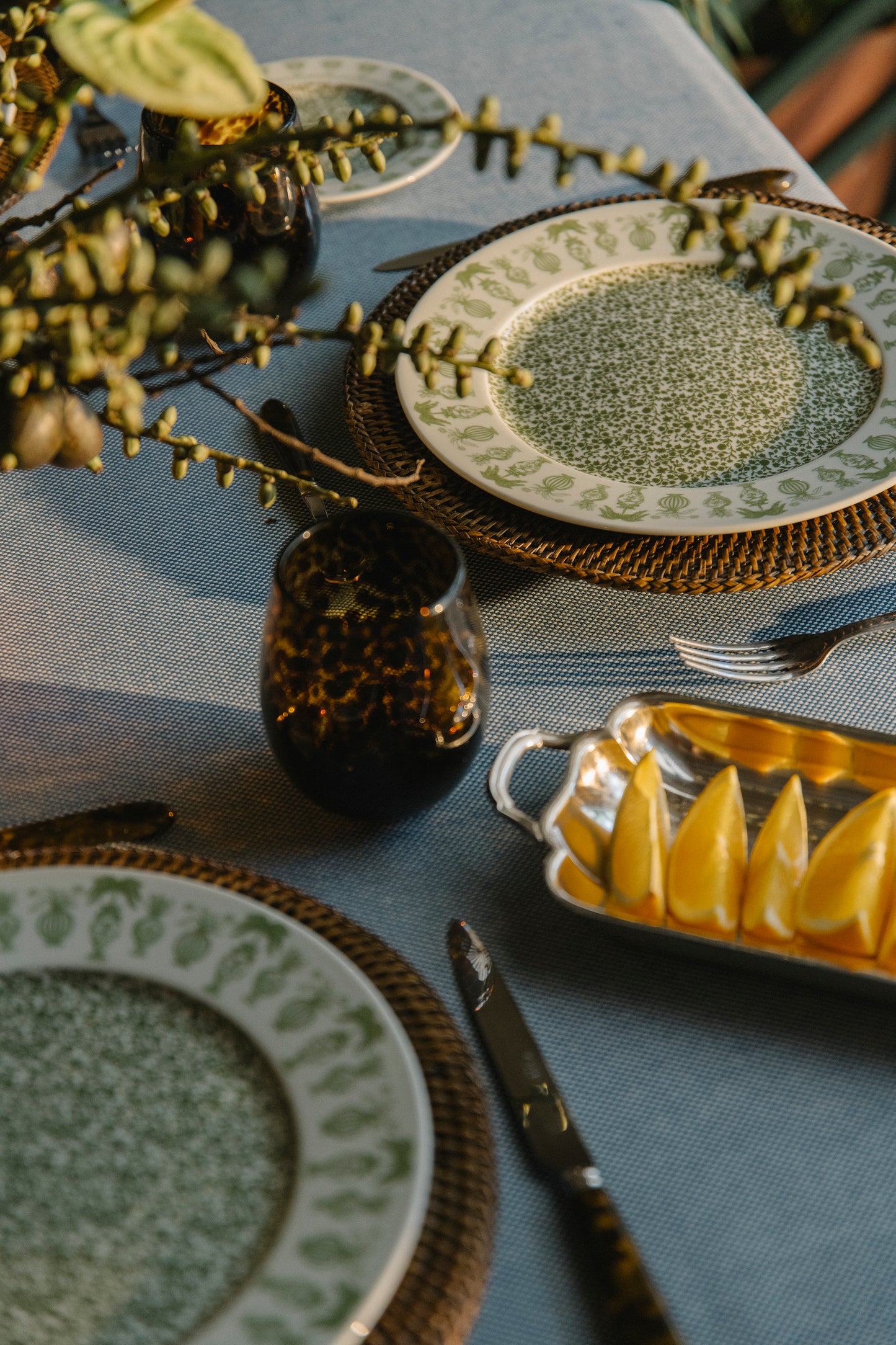 Urna Dinner Plates | Set of 4 | Emerald