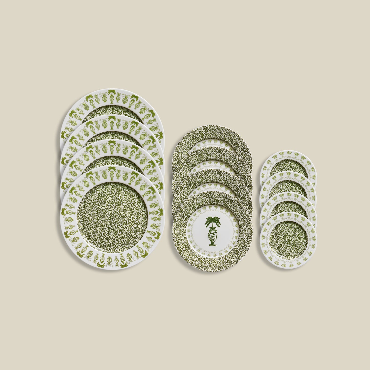 Emerald Set of 12 | 4 Dinner, 4 Dessert & 4 Bread Plates