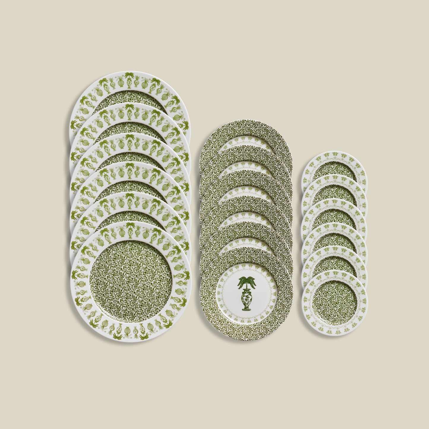 Emerald Set of 18 | 6 Dinner, 6 Dessert & 6 Bread Plates