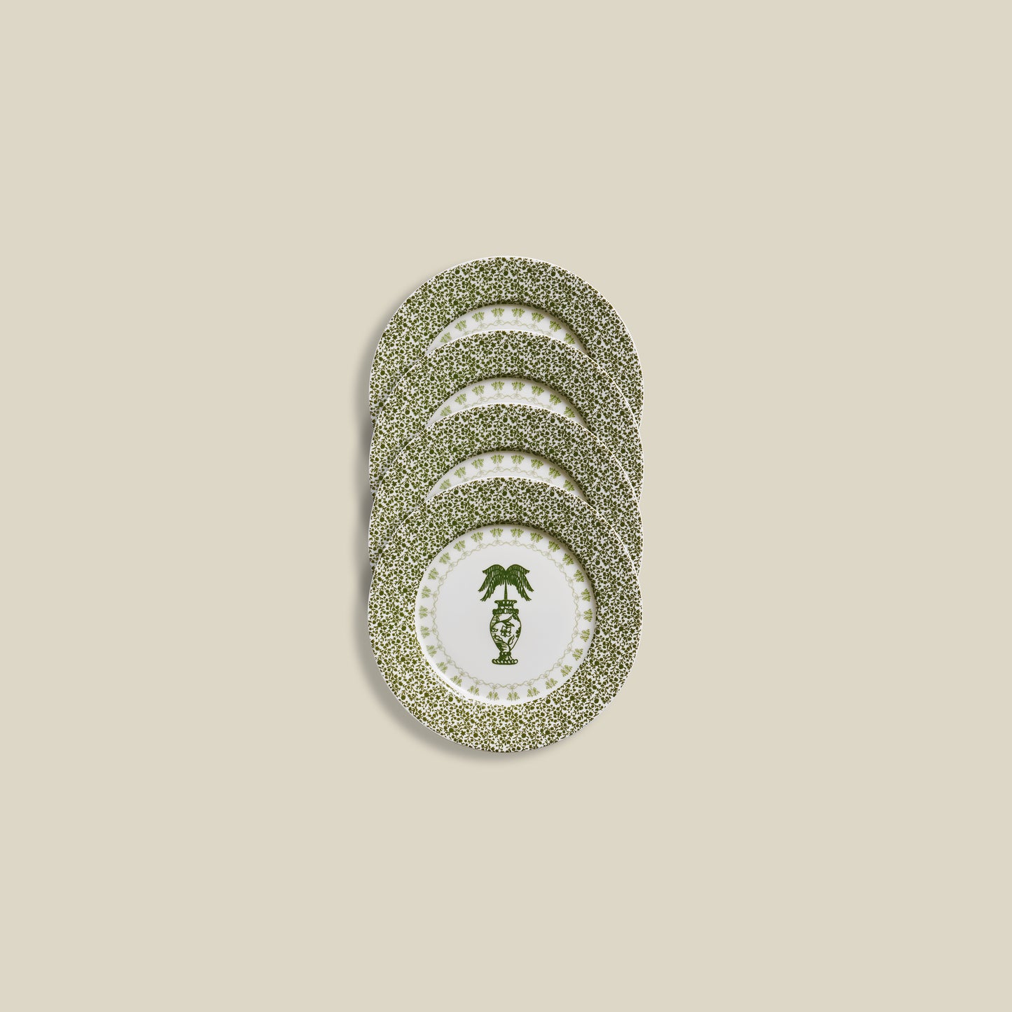 Palma Salad/Dessert Plates | Set of 4 | Emerald