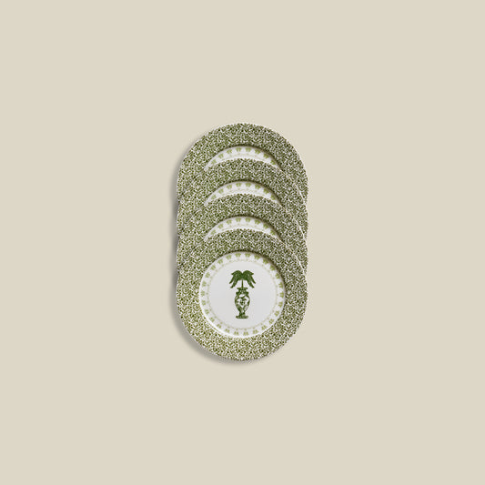 Palma Salad/Dessert Plates | Set of 4 | Emerald