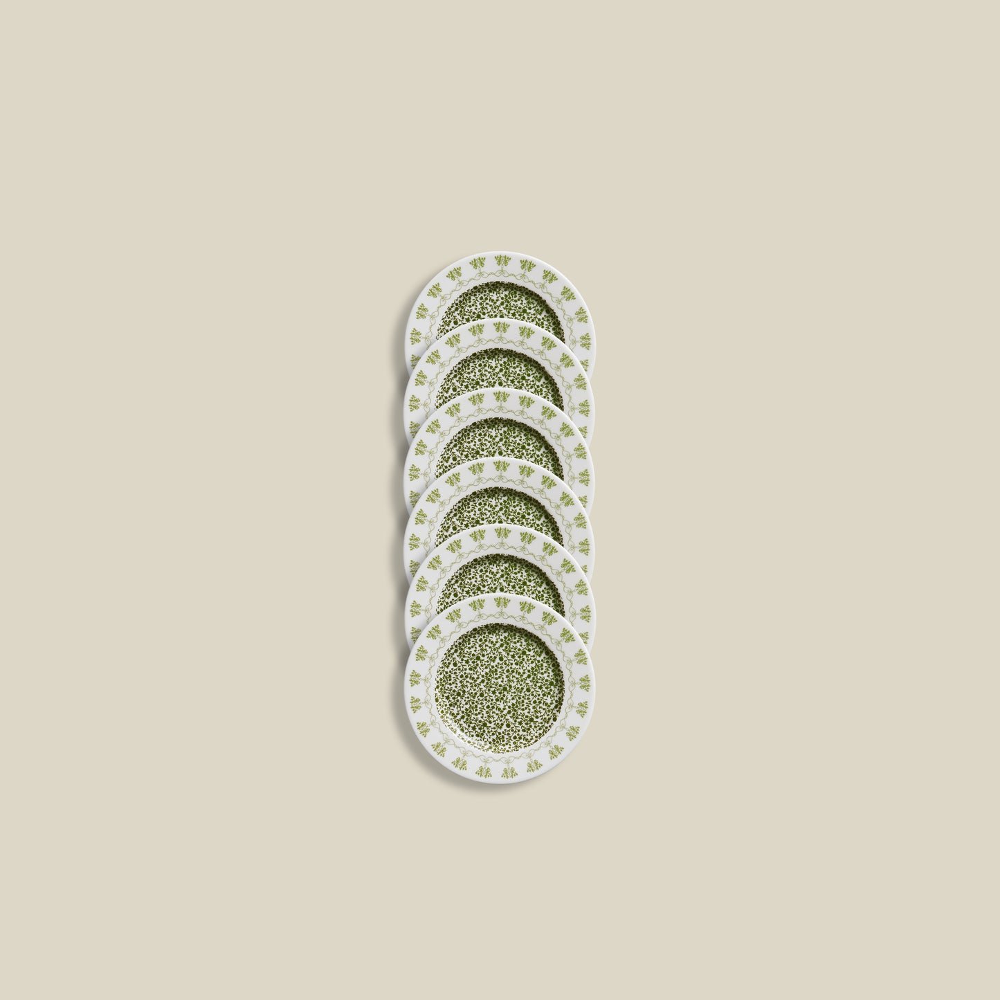 Bougainvillea Bread Plates | Set of 6 | Emerald