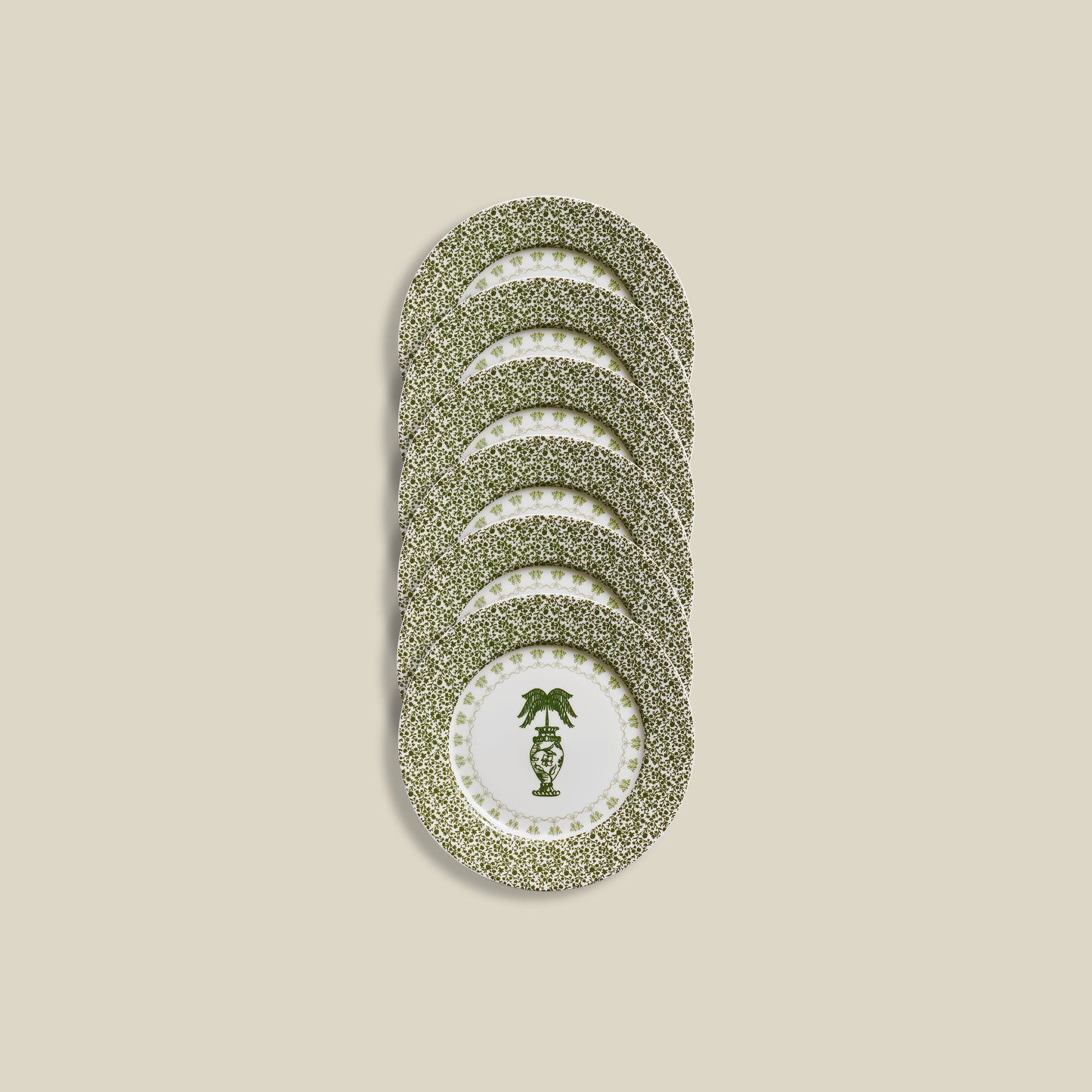 Palma Salad/Dessert Plates | Set of 6 | Emerald