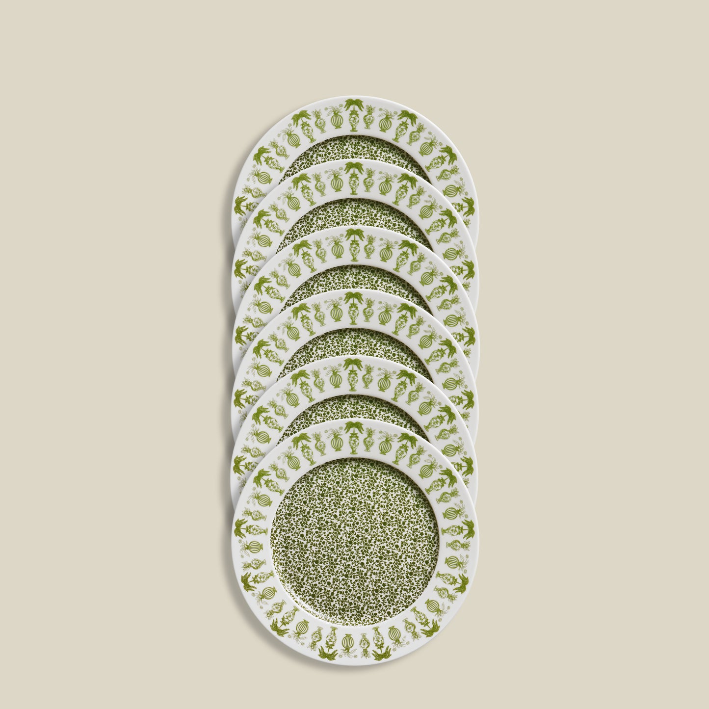 Urna Dinner Plates | Set of 6 | Emerald