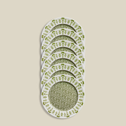 Urna Dinner Plates | Set of 6 | Emerald